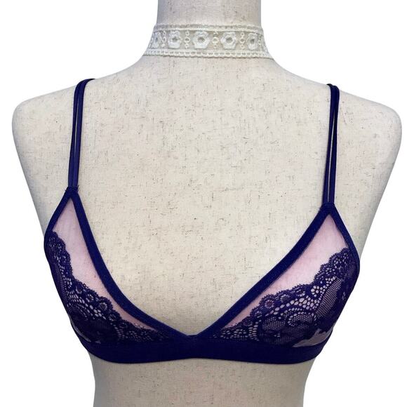 Anthropologie Real Underwear NWT Triangle Mesh Bra Women S - Picture 1 of 15